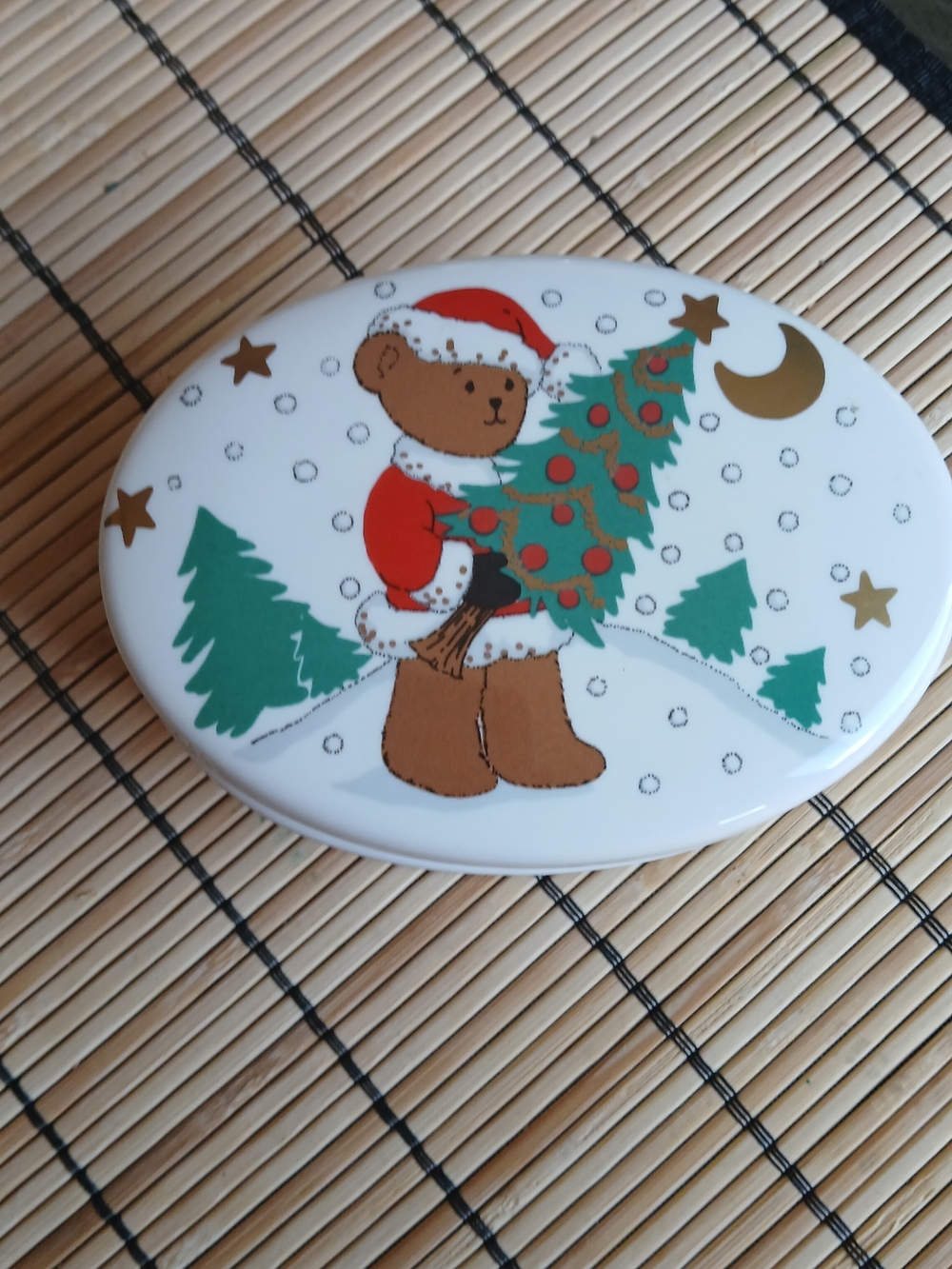 Christopher Stuart Santabear’s Ride Bone China Trinket Box
